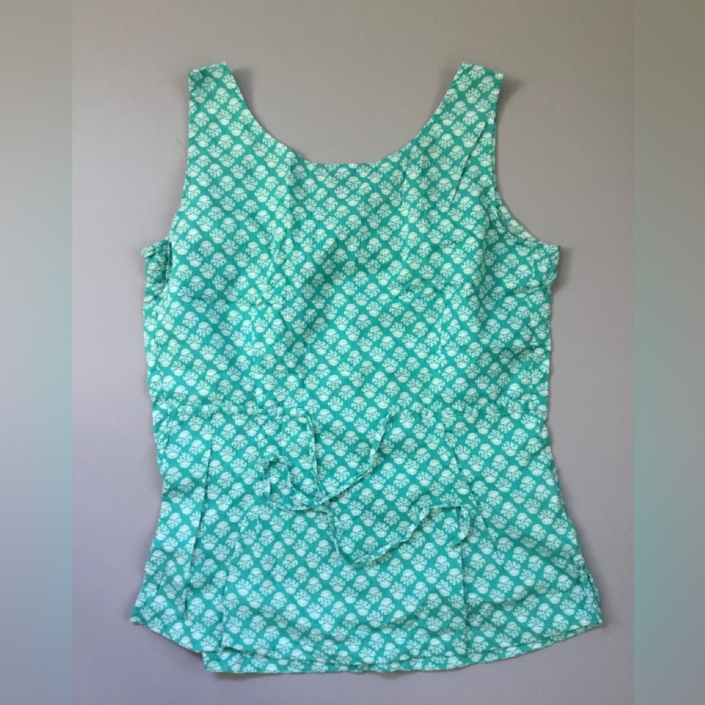 Eddie Bauer Back Drawstring Button-Front Top - Picture 2 of 5